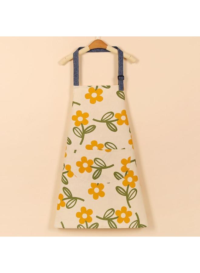 مئزر قماشي كانفس عصري، مقاوم للبقع وقابل للتنفس، مئزر مطبخ منزلي